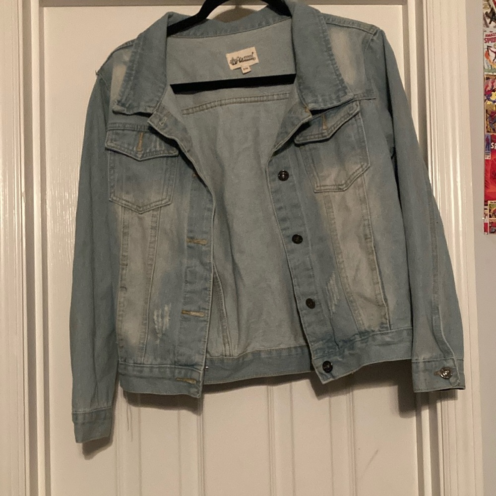 Event blossom Light Blue Denim Jacket (wife of the party)